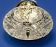 Vintage Heavy 24% Lead Crystal Cut Glass Star Elegant Semi-Flush Light Fixture