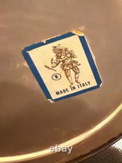 Vintage Italian Cut Crystal & Silverplate Ewers Pair