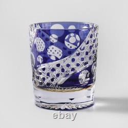Vintage Kiriko Starry Sky Crystal Whiskey Glass Hand-Cut Old Fashioned Drinkware