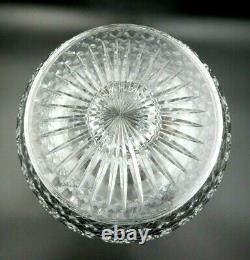 Vintage Large Waterford Cut Crystal Footed Fruit Bowl Handmade In Ireland