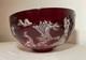 Vintage Lmtd Ed Crystal Design Guild Magda Nemeth Cut to Clear Dragon Glass Bowl