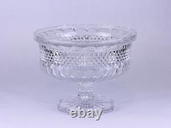 Vintage Mid-to-Late 20th Century Waterford Cut Glass Footed Centerpiece Bowl