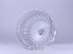 Vintage Mid-to-Late 20th Century Waterford Cut Glass Footed Centerpiece Bowl