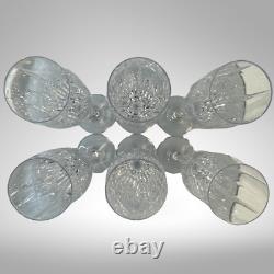 Vintage Mikasa'Arctic Lights' Champagne Flutes Set of 6 Vertical Cut Crystal