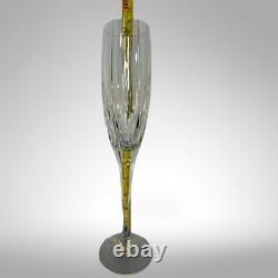 Vintage Mikasa'Arctic Lights' Champagne Flutes Set of 6 Vertical Cut Crystal