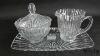 Vintage Mikasa Royal Suite Cut Glass Crystal Sugar Creamer W Tray New In Box