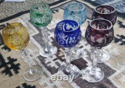 Vintage Nachtmann Cordial Glasses- Traube Cut Crystal, Set of 6