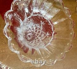 Vintage Pair 2 Huge Cut Crystal Glass Vases Vase Waterford Germany 13 Large