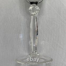 Vintage Peill & Putzler Cut Crystal Green Small Glass Size 6 1/4 Tall/ 2 1/4 Lip