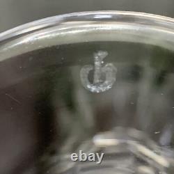 Vintage Peill & Putzler Cut Crystal Green Small Glass Size 6 1/4 Tall/ 2 1/4 Lip