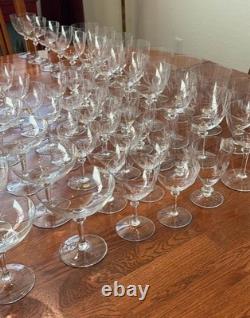 Vintage Royale Moselle Wheat Pattern Cut Crystal Set