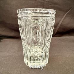 Vintage SOVIET ERA Cut Crystal Glasses SET OF 9 6 Tumblers & 3 Shot Glass USSR