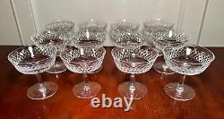 Vintage Set 12 WATERFORD CRYSTAL Alana Champagne Sherbet Coupe Dessert IRELAND