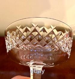 Vintage Set 12 WATERFORD CRYSTAL Alana Champagne Sherbet Coupe Dessert IRELAND