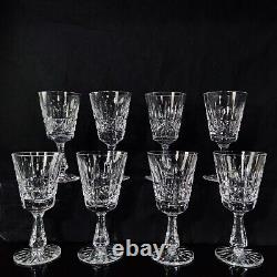 Vintage Set Of 8 Waterford Ireland Cut Crystal Kylemore Red Wine, 6 x 2 3/4