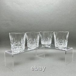 Vintage Set of 4 Waterford Crystal Rosslare Old Fashioned Tumbler/Rock Glasses