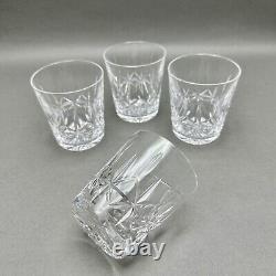 Vintage Set of 4 Waterford Crystal Rosslare Old Fashioned Tumbler/Rock Glasses