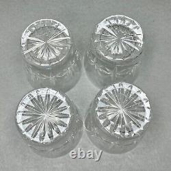 Vintage Set of 4 Waterford Crystal Rosslare Old Fashioned Tumbler/Rock Glasses