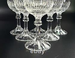 Vintage- Set of 6 Stunning Cut-Crystal Water Goblets/ Glasses
