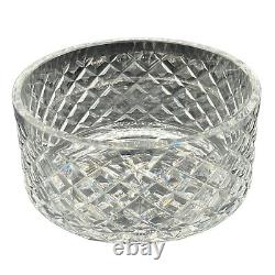 Vintage Signed Waterford Fruit Bowl Alana Cut Crystal Glass Made Ireland 7