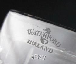 Vintage Signed Waterford Ireland Cut Crystal Lismore Desk Mantle Clock Irish