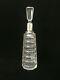 Vintage Sterling Silver Mounted Cut Crystal Decanter withStopper, 12 Tall