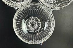 Vintage Stunning Cut-Crystal Champagne/ Coupe Glasses Set of 6