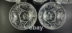 Vintage Stunning Cut-Crystal Champagne/Low Sherbet -5- Resemble Nachtmann Traube