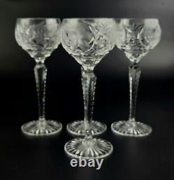 Vintage Stunning Cut-Crystal Hock Wine Glasses Resemble Nachtmann Traube 4