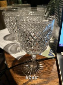 Vintage Stunning Cut-Crystal Wine Glass SIZE 6X4