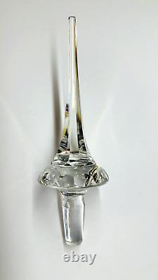 Vintage Tall Crystal Cut To Clear Purple Decanter West Germany 23 tall
