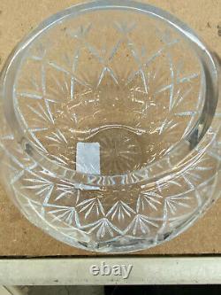 Vintage Tiffany & Co. Sybil Diamond Cut 6 1/2 Crystal Rose Bowl C