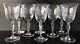 Vintage Tiffin Glass Chardonnay Water Goblets 7 1/2 Cut Crystal Set Of 8