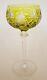 Vintage Val Saint-Lambert Hock Wine Glass Cut to Clear Crystal Roemer Chartreuse