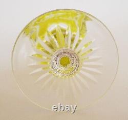 Vintage Val Saint-Lambert Hock Wine Glass Cut to Clear Crystal Roemer Chartreuse