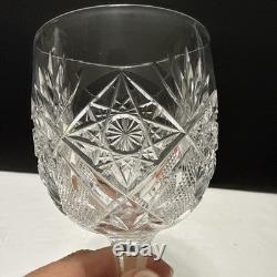 Vintage Water Goblets American Brilliant Period Cut Glass Crystal Hawkes Odd 4