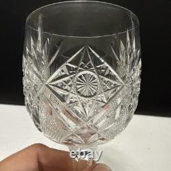 Vintage Water Goblets American Brilliant Period Cut Glass Crystal Hawkes Odd 4