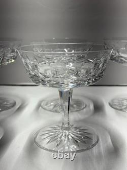 Vintage Waterford Champagne/Sherbet Crystal Coupe Glasses (Set Of 6)