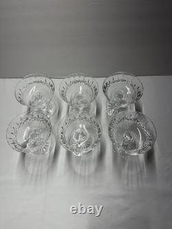 Vintage Waterford Champagne/Sherbet Crystal Coupe Glasses (Set Of 6)