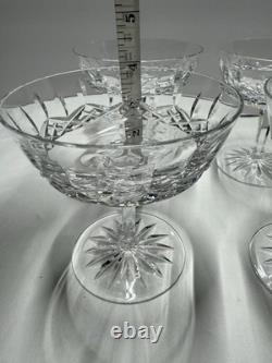 Vintage Waterford Champagne/Sherbet Crystal Coupe Glasses (Set Of 6)