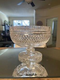 Vintage Waterford Colleen Cut Crystal Glass Trifle Fruit Bowl Stemmed Footed