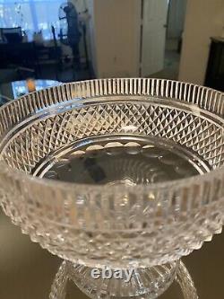 Vintage Waterford Colleen Cut Crystal Glass Trifle Fruit Bowl Stemmed Footed