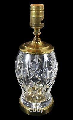 Vintage Waterford Crystal Cut Glass Table Lamp No Shade