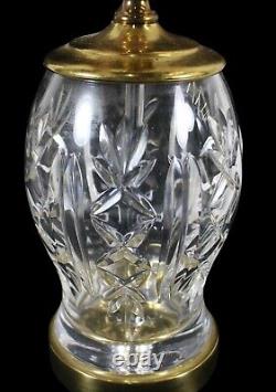 Vintage Waterford Crystal Cut Glass Table Lamp No Shade