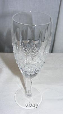Vintage Waterford Crystal Fluted Stemmed Champagne Glass Colleen Cut 6 Oz 8-b