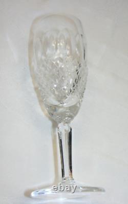Vintage Waterford Crystal Fluted Stemmed Champagne Glass Colleen Cut 6 Oz 8-b