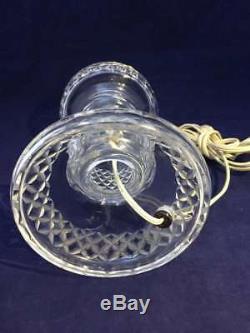 Vintage Waterford Crystal Inishmaan 14 Diamond Cut Table Lamp