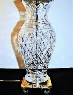 Vintage Waterford Crystal Ireland Glandore Cut Crystal Lamp