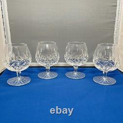 Vintage Waterford Crystal Lismore Brandy Balloon Snifters Set of 4, 5 1/4