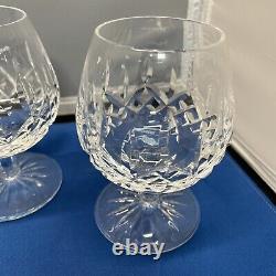 Vintage Waterford Crystal Lismore Brandy Balloon Snifters Set of 4, 5 1/4